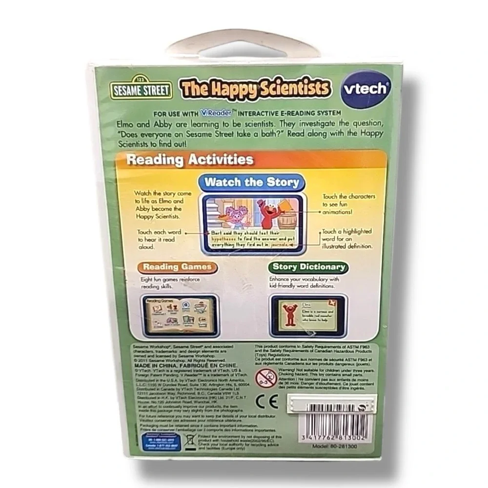 Animated E-book‎ Reader by VTech: The Happy Scientists (V.Reader) NEW SEALED PKG